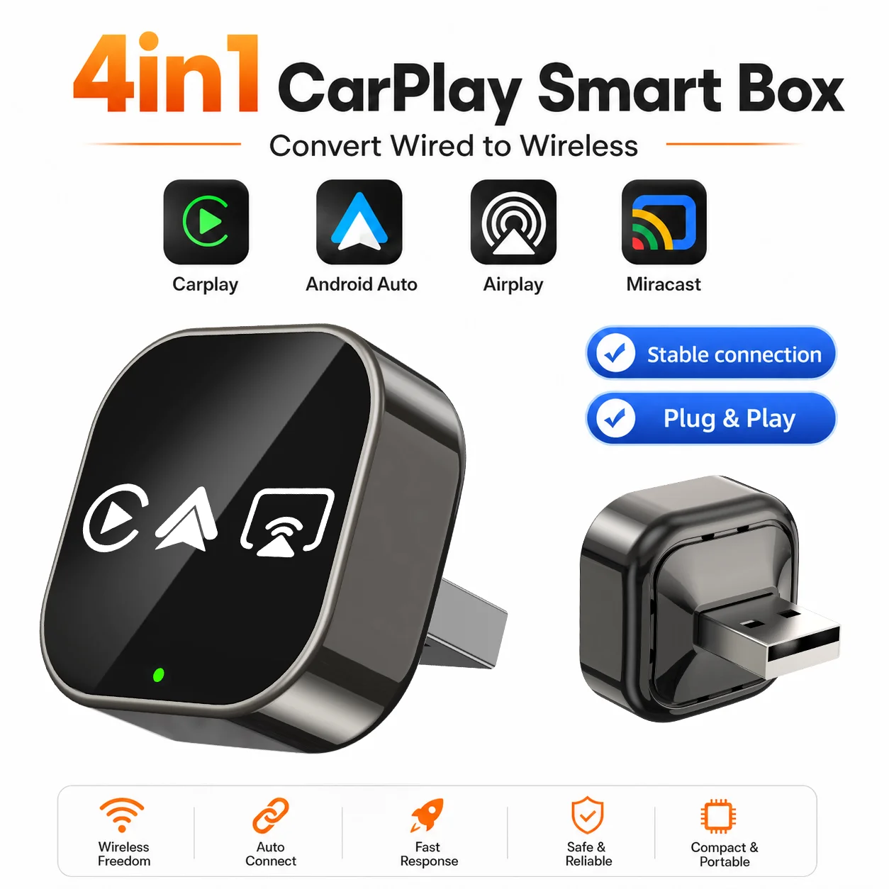 Smartwatch Universal - CarRocket Wireless Carplay Smart Box Android