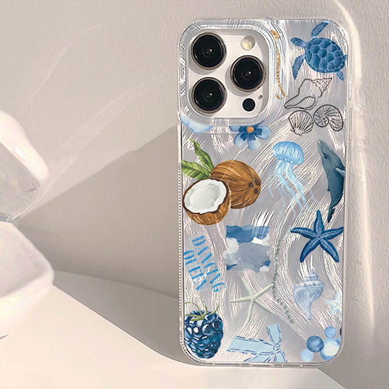 Xiaomi Redmi Note 14 - Blue Ocean Beach Shockproof Phone Case