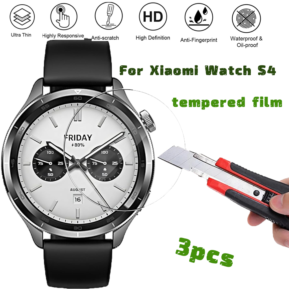 3PCS Tempered Glass Smartwatch - Xiaomi Smartwatch Accessories 评论和价格