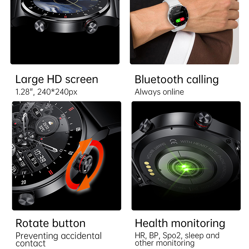 ECG+PPG Bluetooth Call Smart W - Smartwatch Face 评论和价格
