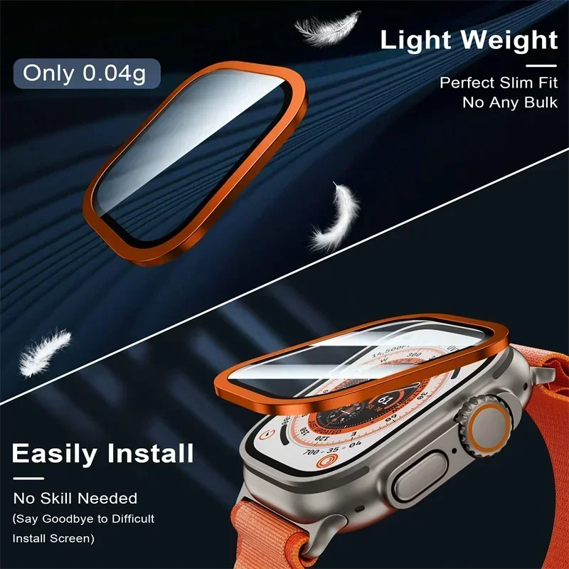 2PCS Titanium Metal Frame for  - Apple Smartwatch Accessories 评论和价格