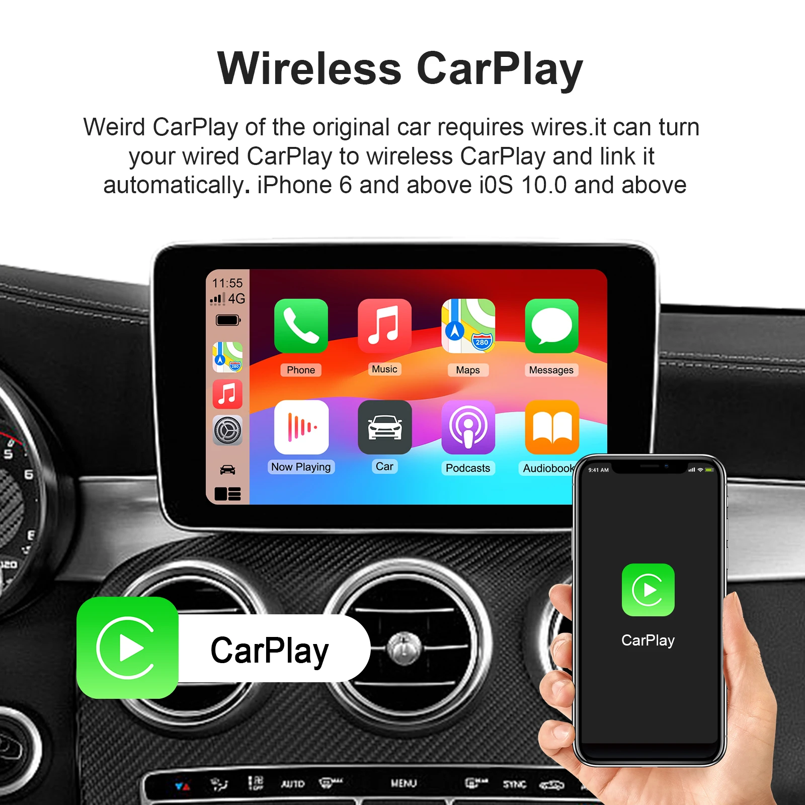 Hot Android 11 CarPlay AI Box  - Smartwatch Universal 评论和价格