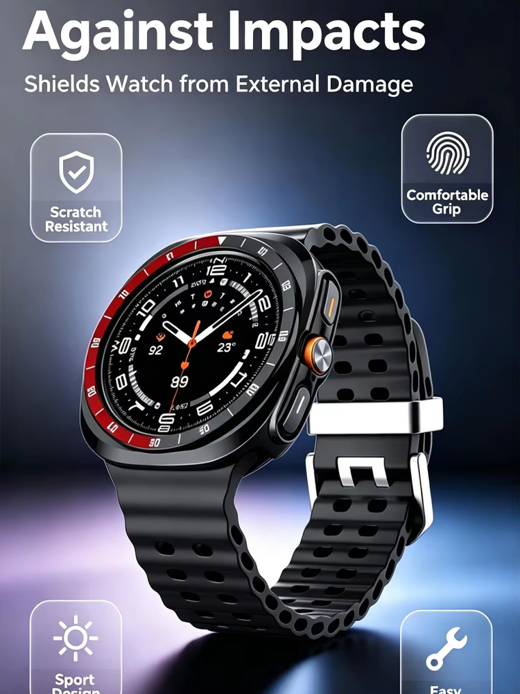 Scale Bezel+Case for Samsung G - Samsung Smartwatch Ultra Accessories 评论和价格