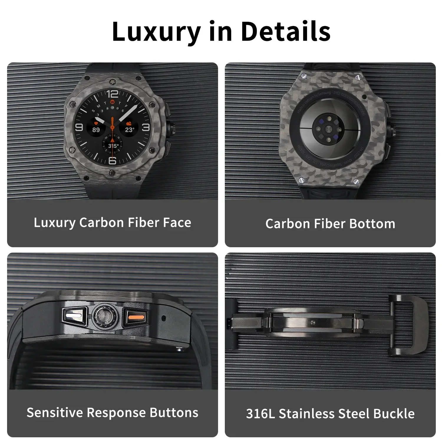 Luxury Modification Kit for Sa - Samsung Smartwatch Ultra Accessories 评论和价格