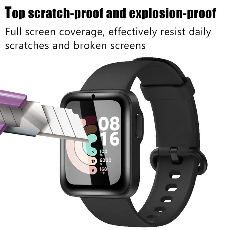 2 Pcs Tempered Glass for Redmi - Xiaomi Smartwatch Accessories 评论和价格