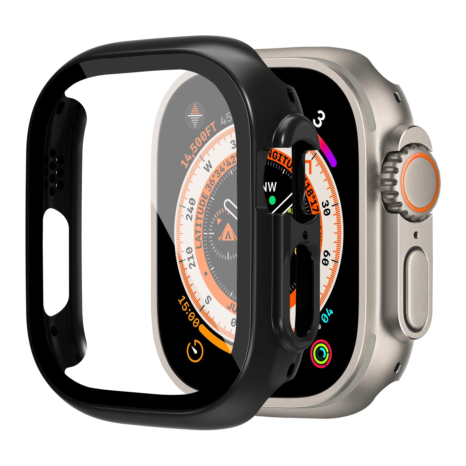 Glass+case For Apple Watch Ult - Apple Smartwatch Accessories 评论和价格
