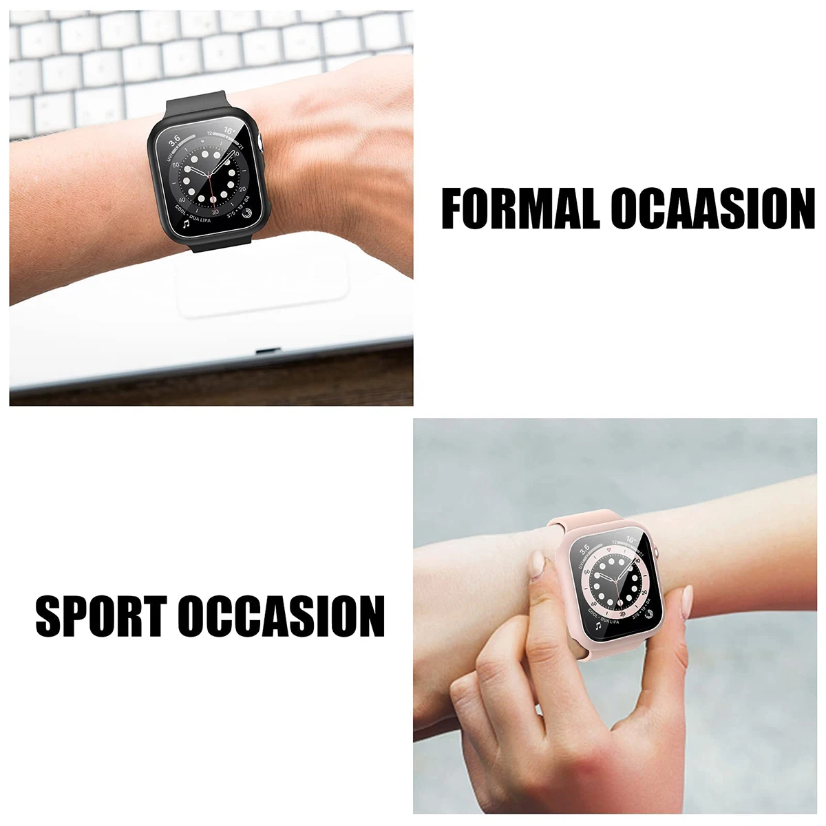 Tempered Glass+Cover For Apple - Apple Smartwatch Accessories 评论和价格