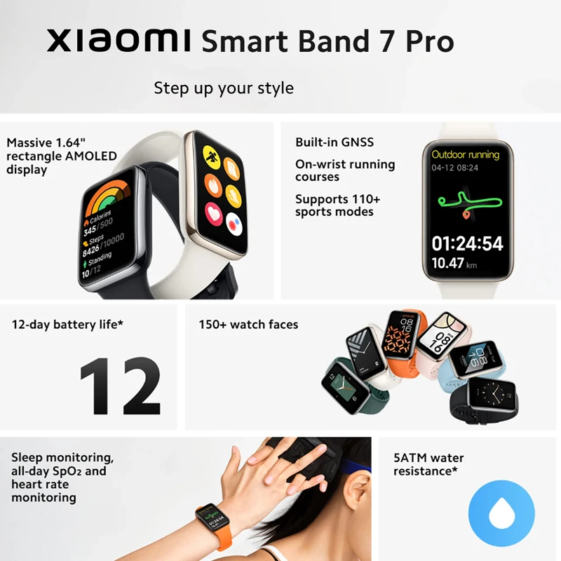 Xiaomi Smart Band 7 Pro 1.64'' - Smartwatch Face 评论和价格