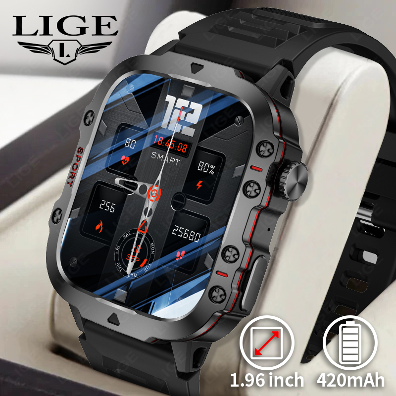 LIGE Outdoor Smart Watch Men 2 - Smartwatch Face 评论和价格